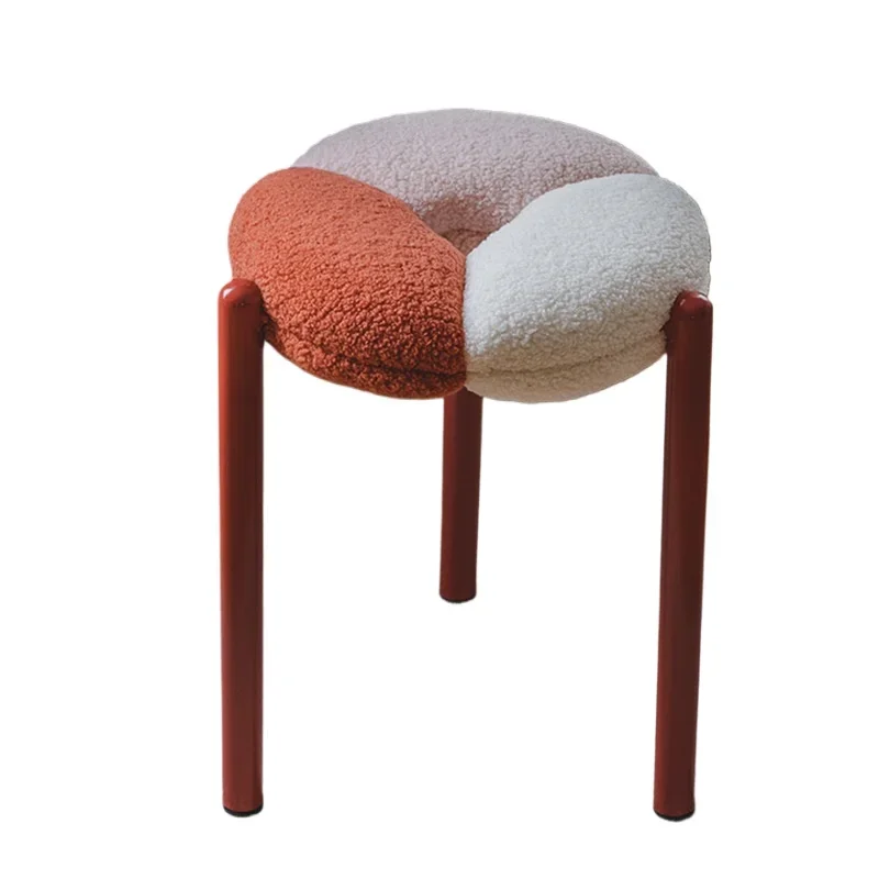 

Nordic household soft bag dressing stool, bedroom study dining room, stool small apartment, sofa stool dining stool