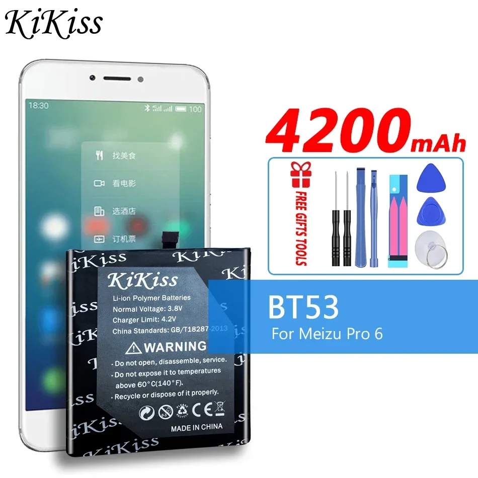

For Meizu Meizy Pro6 Pro 6 High Performance 4200mAh Environmentally Friendly Mobile Phone Battery BT53