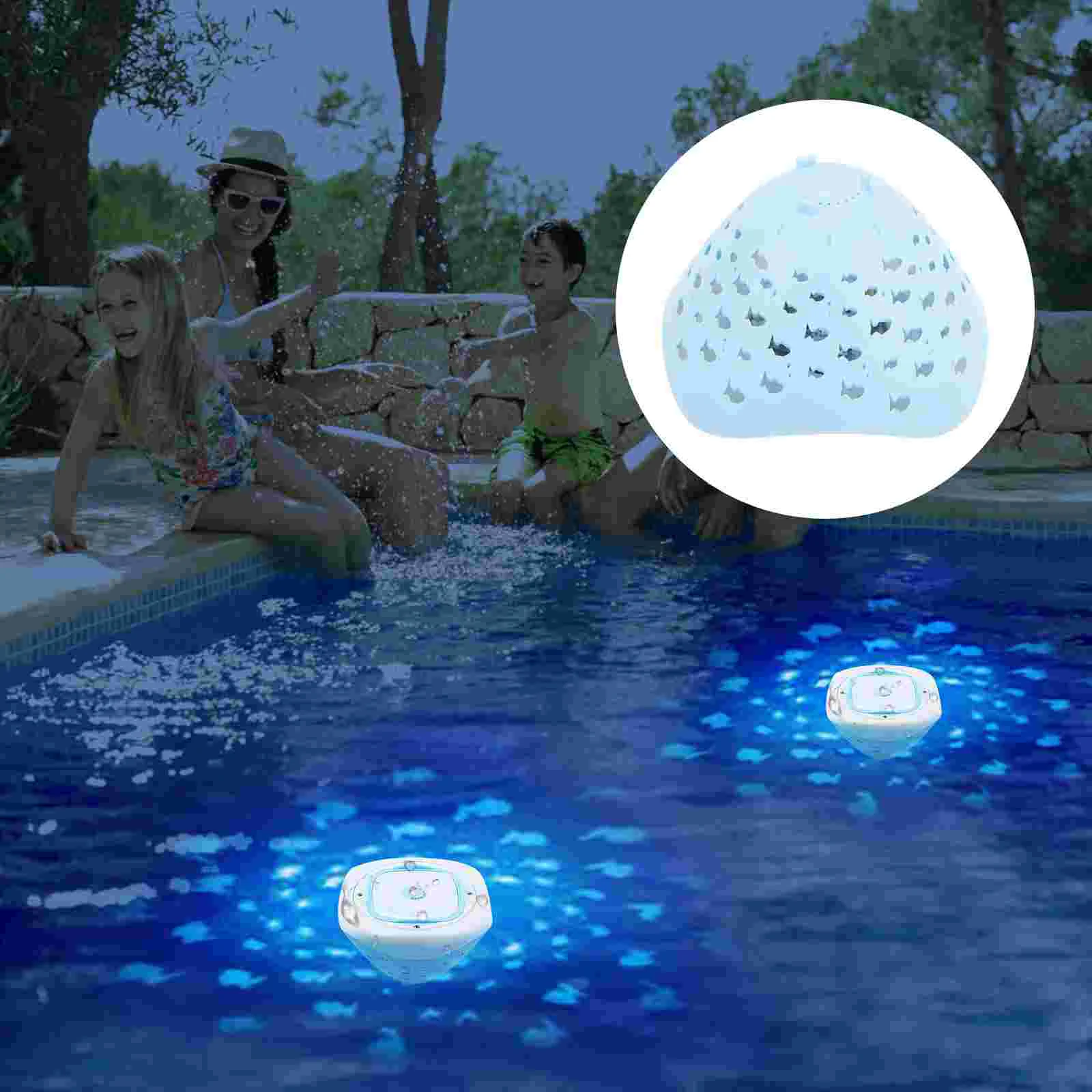 

Swimming Pool Lights Bulb Solar LED Underwater Lamp Floating Mini Waterproof Plastic Submersible Pond