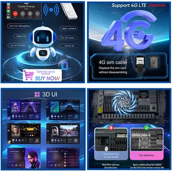 Autorádio s Androidem 15.0 pro Mazda 3 2004 2005 2006 2007 2008 2009, multimediální přehrávač, navigace, stereo, hlavní jednotka GPS, 5G, bez 2DIN DVD 8 nejlepší prodej stereo obrazovka Mazda 3 2008 - №3