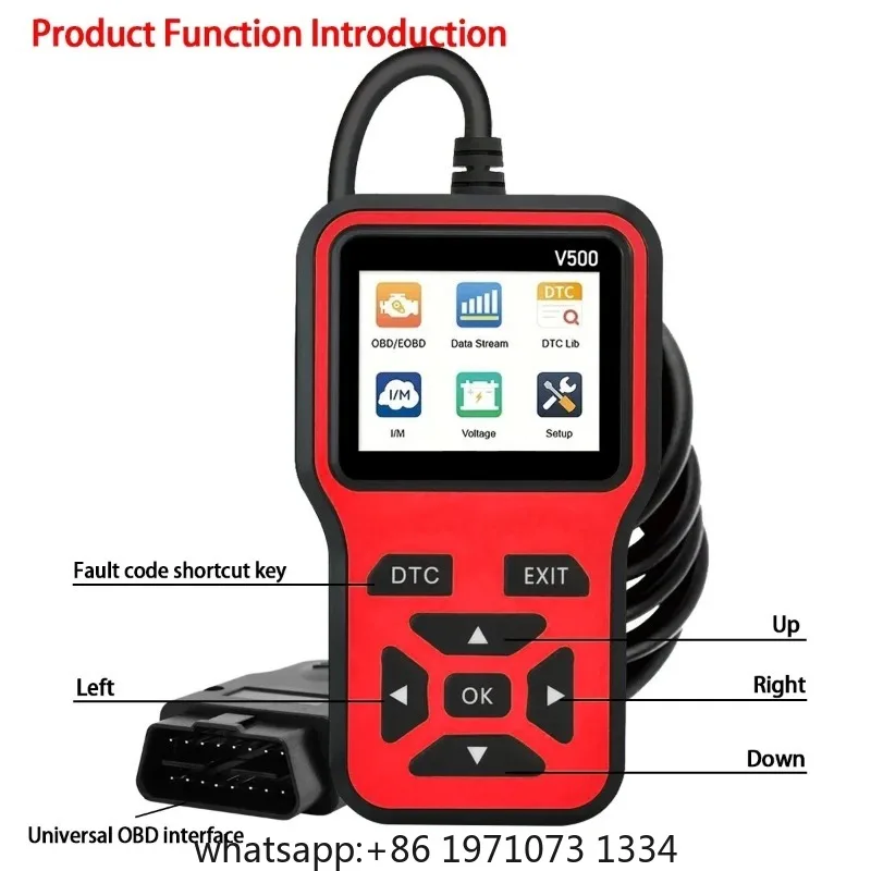 V500 Professional Scanner Code Reader  Lookup 8 Languages 9 Protocols