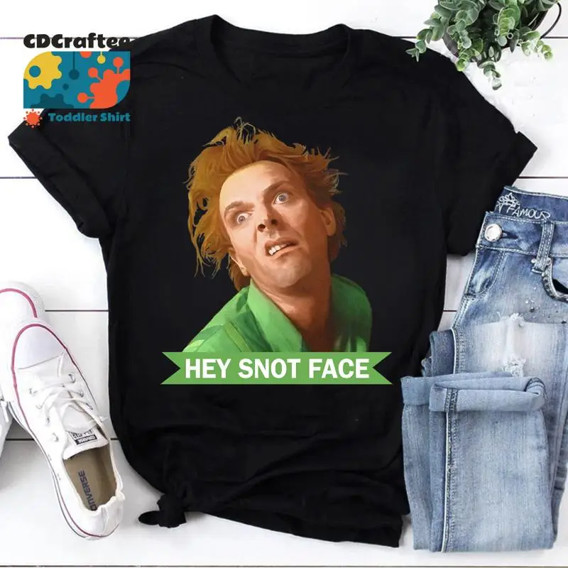 Hey Snot Face Drop Dead Fred divertida camiseta Retro Vintage Rik Mayall