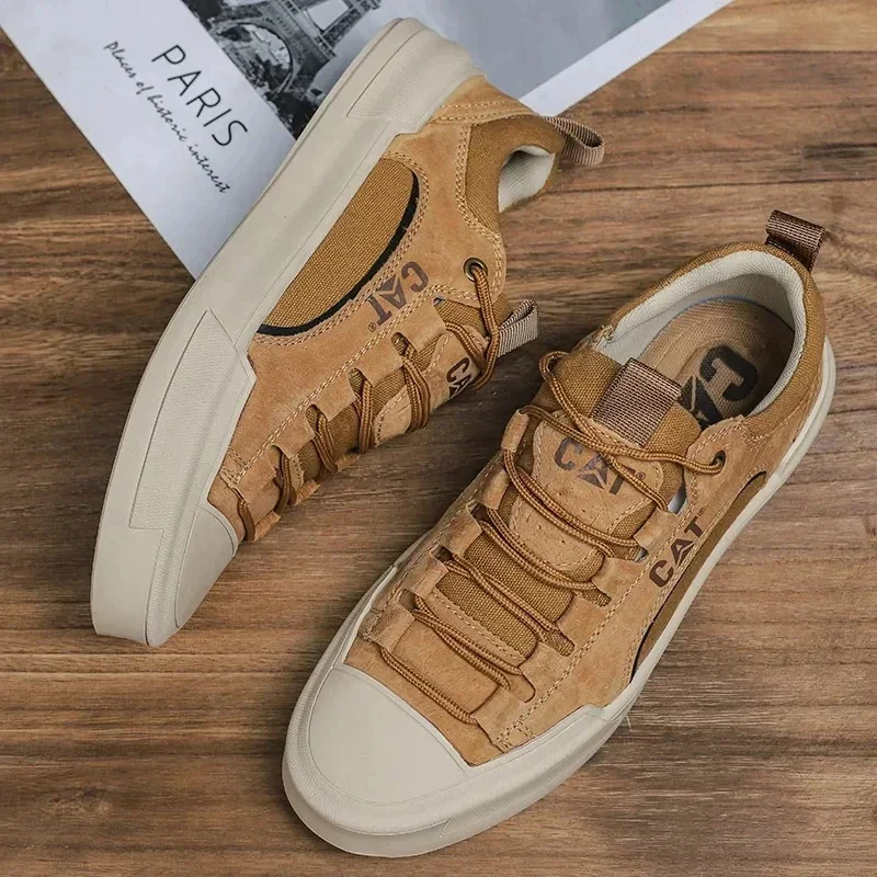 Trend Herren Freizeit Lederschuhe 2023 neue Schuhe für Herren High-Top schwarz lässig männliche Turnschuhe Plattform s 2023 neue Tenis Masculino