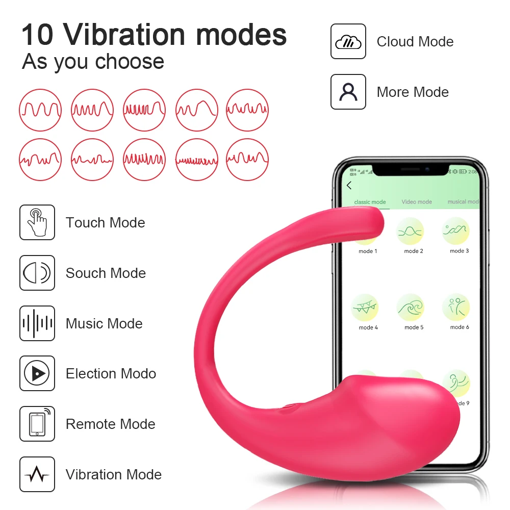 Wireless Bluetooth G Spot Dildo Vibrator for Women APP Remote Control Wear Vibrating Egg Clit Female Panties Sex Toys for Adults