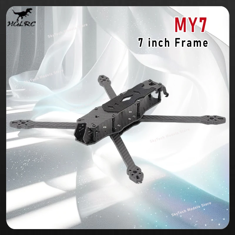 HGLRC MY7 7인치 프레임 - 335mm 휠베이스, RC 프리스타일 레이싱 쿼드콥터 액세서리용 6mm 암 두께