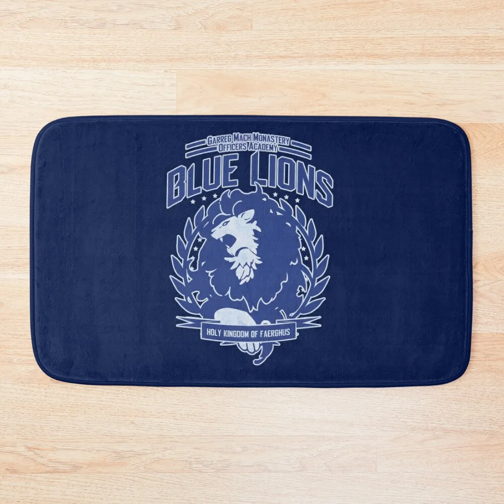 

Blue Lions Class Bath Mat Bathroom Kit Floors Entrance Carpet Mat