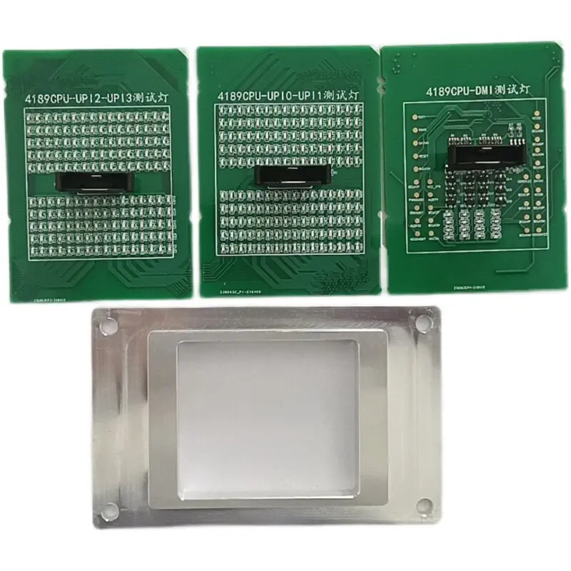 LGA4189 CPU Socket Test Board With LED Lights Server Mainboard Repair Diagnostic Fake Load Tester
