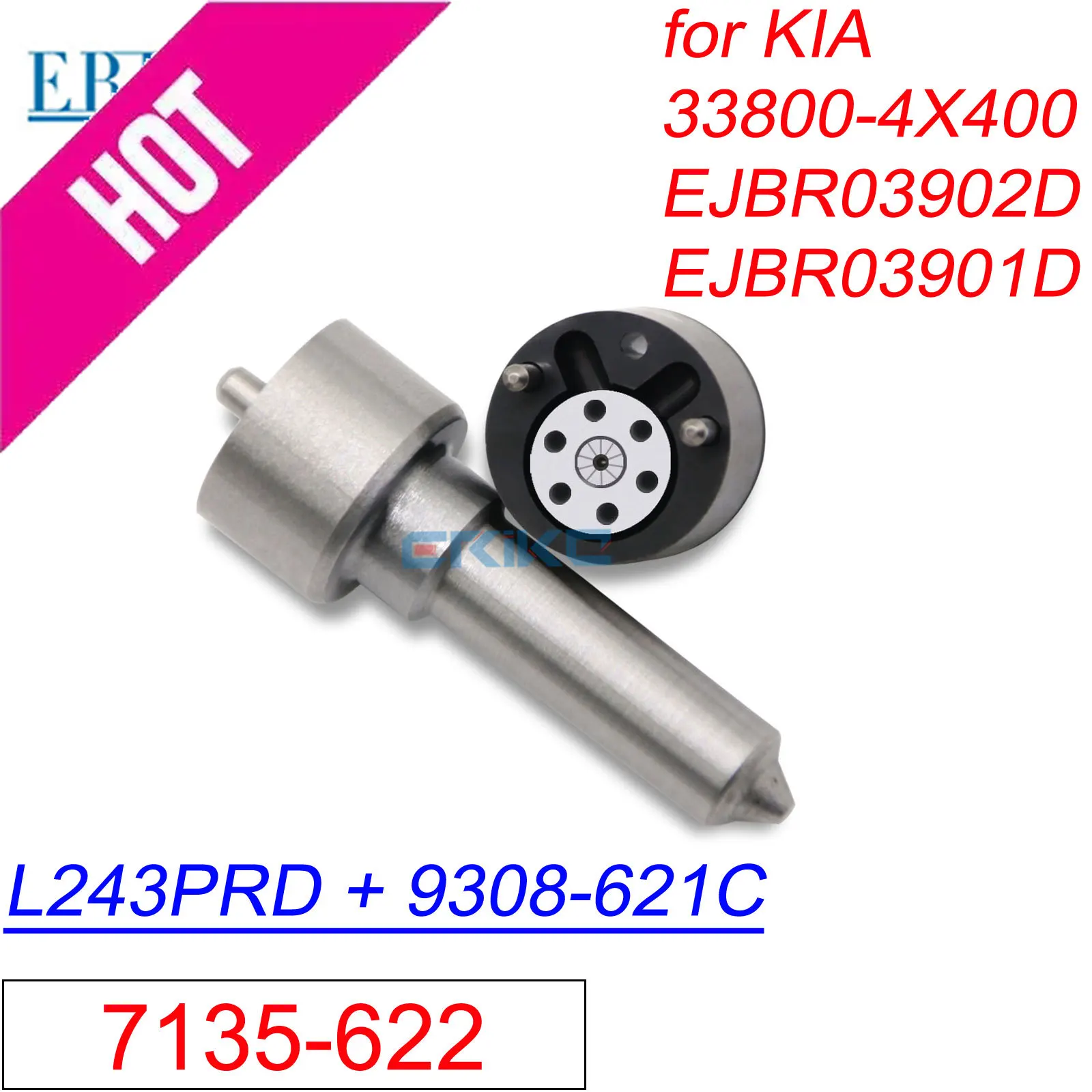 

EJBR03902D 33800-4X400 Repair Kits 7135-622 Nozzle L243PRD Valve 9308-621C For Delphi EJBR03902D