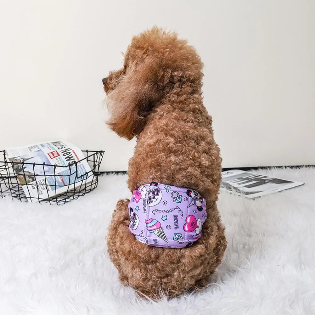 Pet Physiological Pants Washable Pet Pants with Fastener Tape for Male Dogs Leak-proof Diapers for Pets Reusable for Dogs