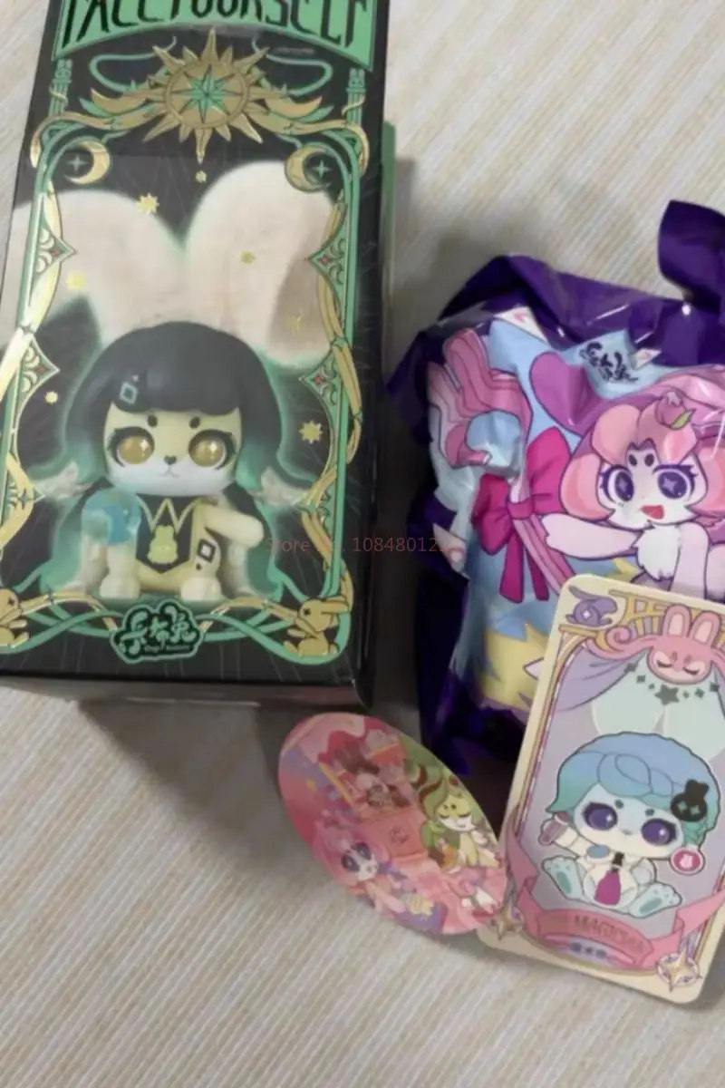 Echte Tasse Kaninchen Gesicht Selbst Serie Blind Box Überraschung Box Trendy Spielzeug Kawaii Puppe Anime Peripherie Urlaub Geschenk Mystery Box