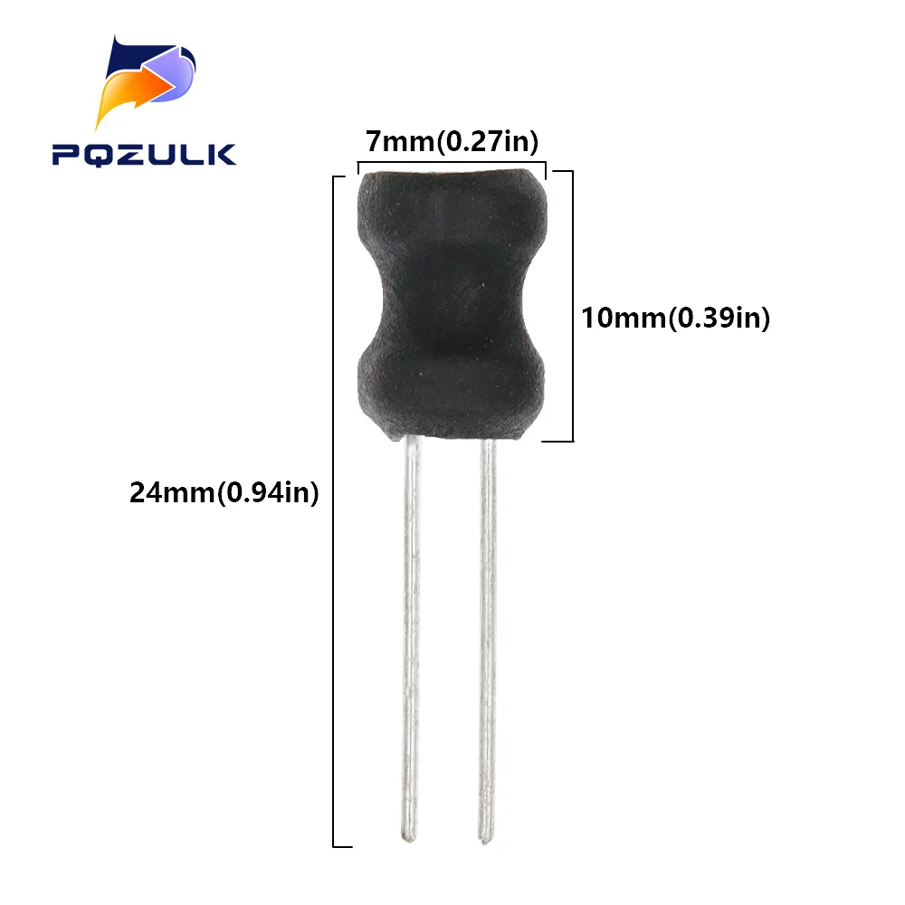 10PCS DIP Power Inductor 6*8mm 2.2UH 4.7UH 10uH 22uH 100uH 150uh 220uH 330uH 470uH 1MH 2.2MH 4.7MH 10MH Inductance 6X8mm 2 Pins