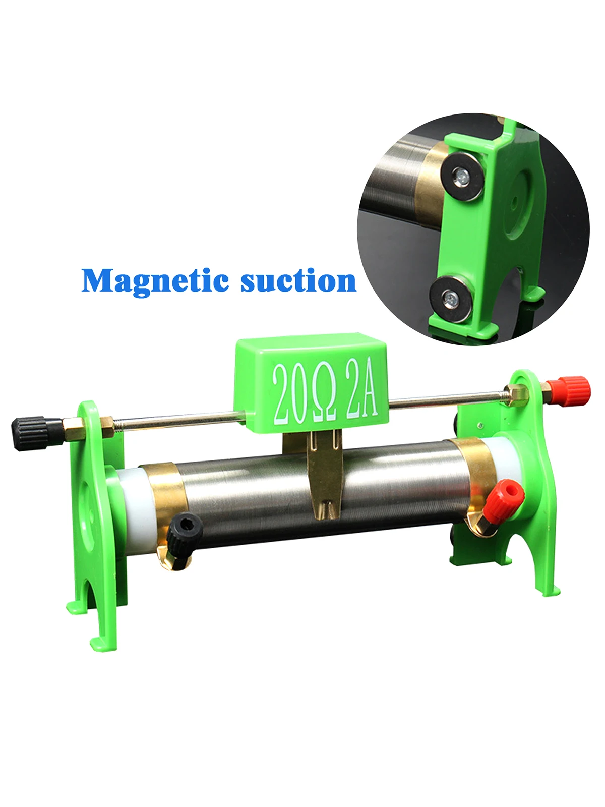 1 Pcs Large Magnetic Suction Sliding Rheostat Adjustable Resistance 20Ω 2A /50Ω 2A Physics Teaching Laboratory Equipment