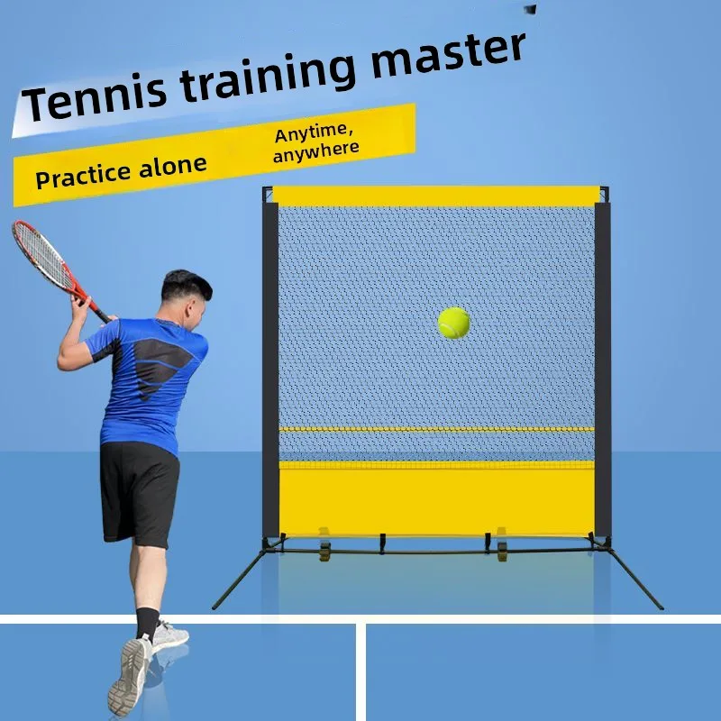 Tennis rebound net single practice playing tennis trainer training wall portable tennis wall