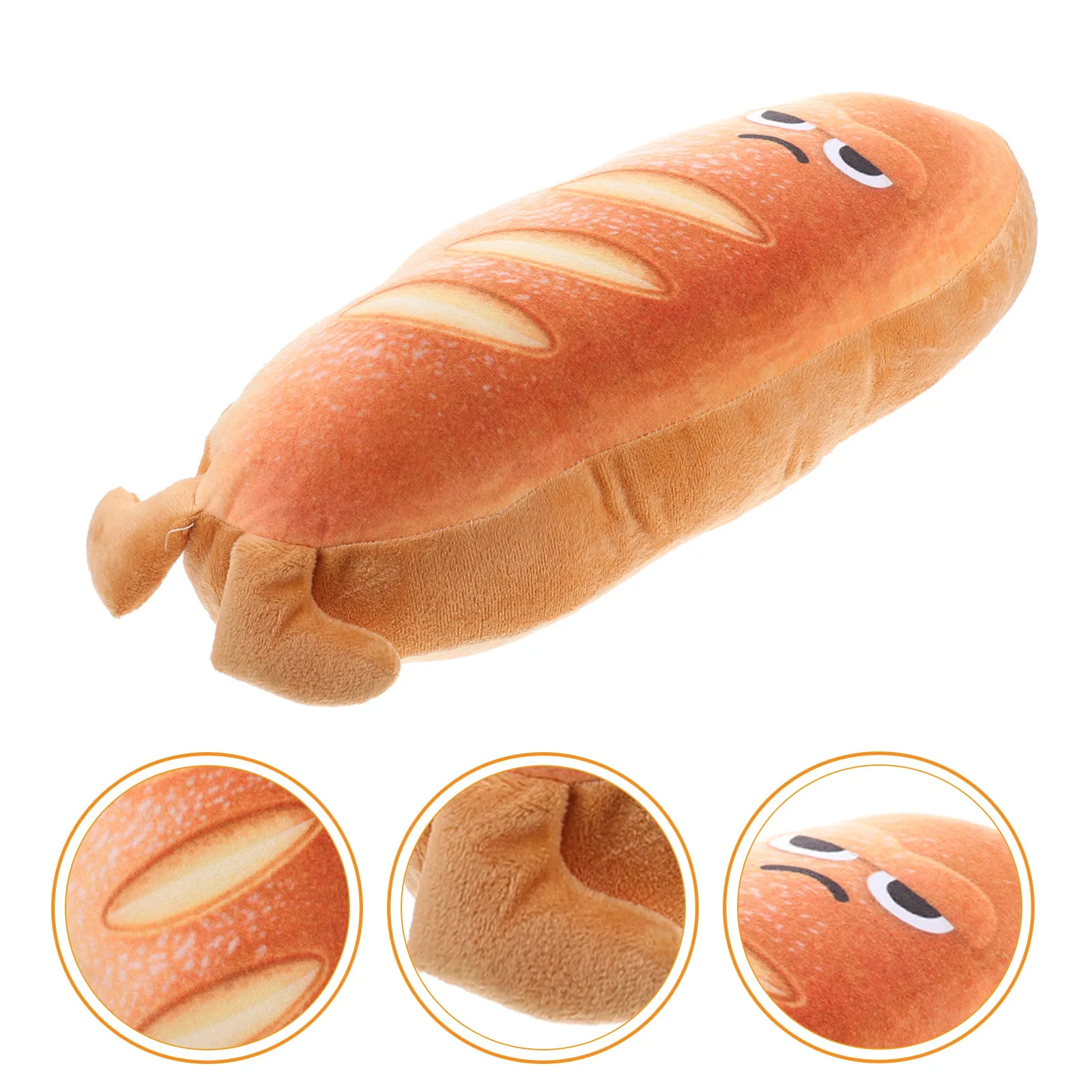 

Stuffed Bread Pillow Soft Simulation Bread Bed Cushion Lovely Sofa Throw Pillow for Sleep and Decor Peluches Para Novia