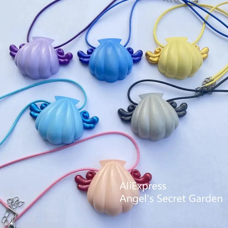 Mermaid Melody Pichi Pichi Pitch shell Pendant Necklace for Women Girls Lucia Rina Toin Hanon Hosho Noel Cosplay Jewelry Gifts