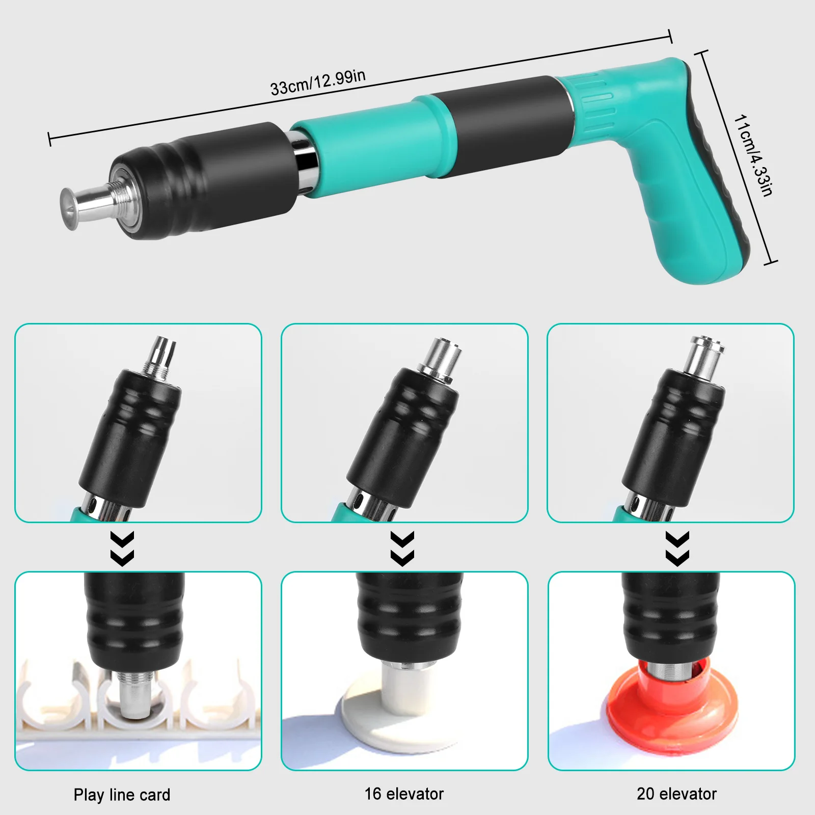 5 Gears Manual Mini Steel Nail Gun Rivet Tool Ceiling Wall Anchor Wire Slotting Device Home Wall Fastener Metalworking Rivet Gun