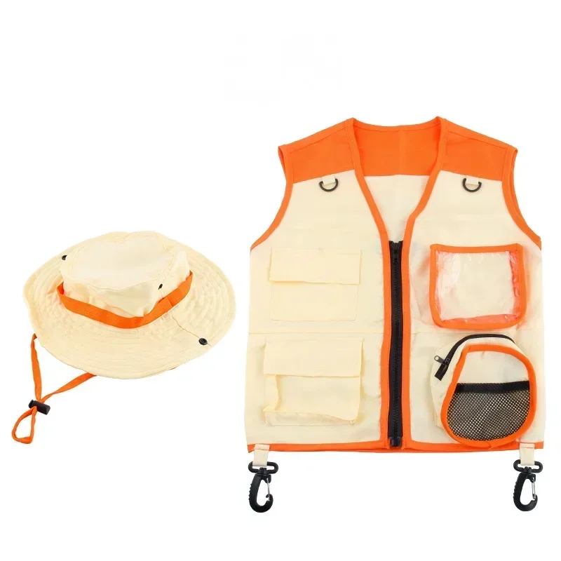 CosplayCostume de cosplay d'aventure en plein air pour enfants, ensemble de jouets pour garçons, chapeau Explorer Gla