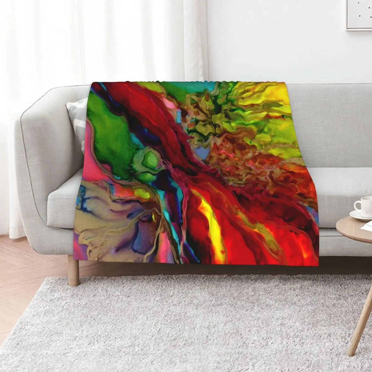 

Four Elements Throw Blanket Decorative Sofas Winter beds Hair Sofa Throw Blankets