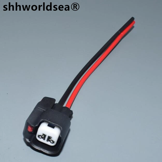 

shhworldsea 2pin EV6 Female USCAR Auto Fuel Line Quick Injector Connector Wiring Plug For 15419715 15423278 15423276 wire 15cm