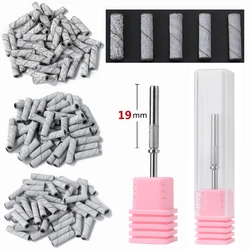 New 50PCS Super Long Zebra Sanding Bands Nail Drill Bit Foot Care Polishing Manicure Gel Polish Remover Replacement Tools Cutter