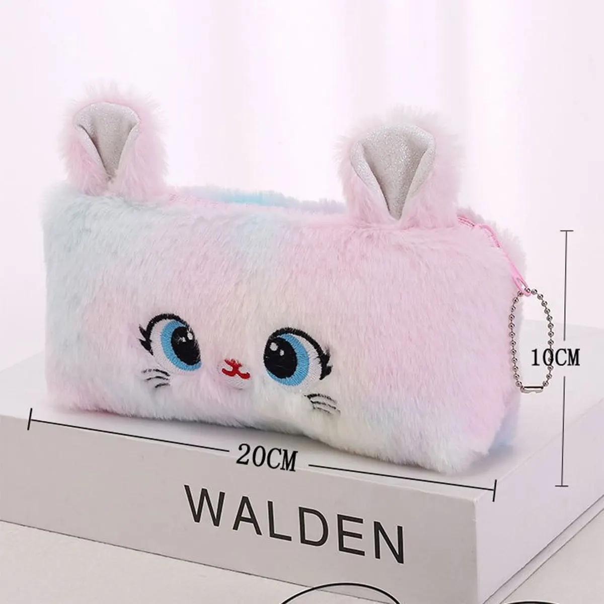 Kawaii Large Capacity Cat Zipper Pencil Case Cartoon Girl Storage Bag Back to School Pen Bag Office Supplies Stationery