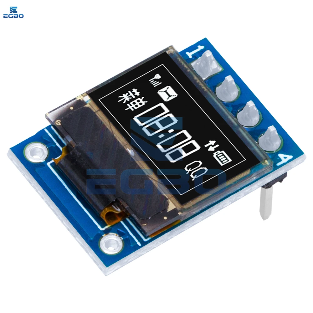 1 ~ 5PCS EGBO Display OLED bianco da 0,42 pollici Modulo LCD 72X40 Schermo seriale Colore bianco I2C IIC/SBI Interfaccia SSD1315 per Arduino