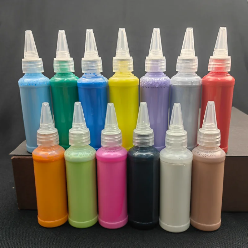 50g/Bottle Waterborne Acrylic Marker Ink 13 Colors Supplementary Solution DIY Special Pen for Children's Graffiti Art Painting