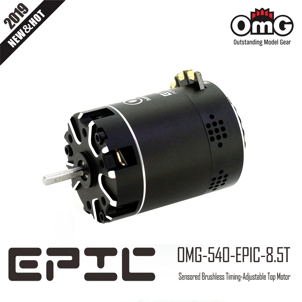 OMG-540-EPIC-8,5 t Sensor bürstenloser Spitzen motor für 1/10 treibendes Auto