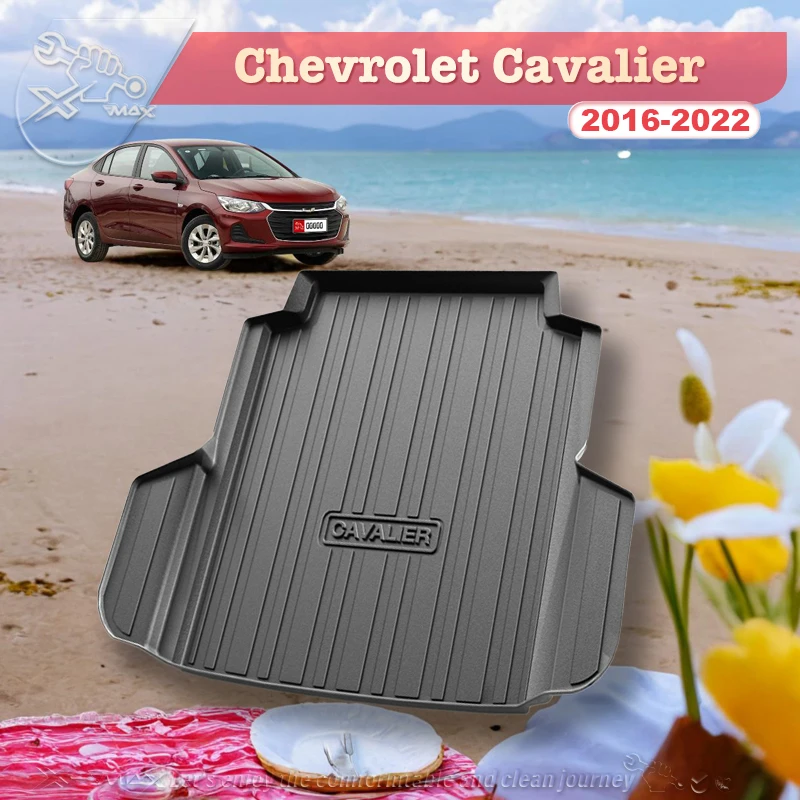 

For Chevrolet Cavalier 2016-2022 Custom Fit Car Trunk Mat All Season Black Cargo Mat 3D Shaped Laser Measured Trunk Liners