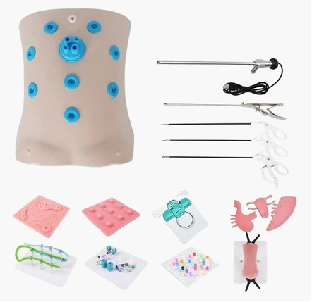 Laparoscopic Trainer Box Set Laparoscopy Simulator Laparoscopic Abdominal Single Port Training Box