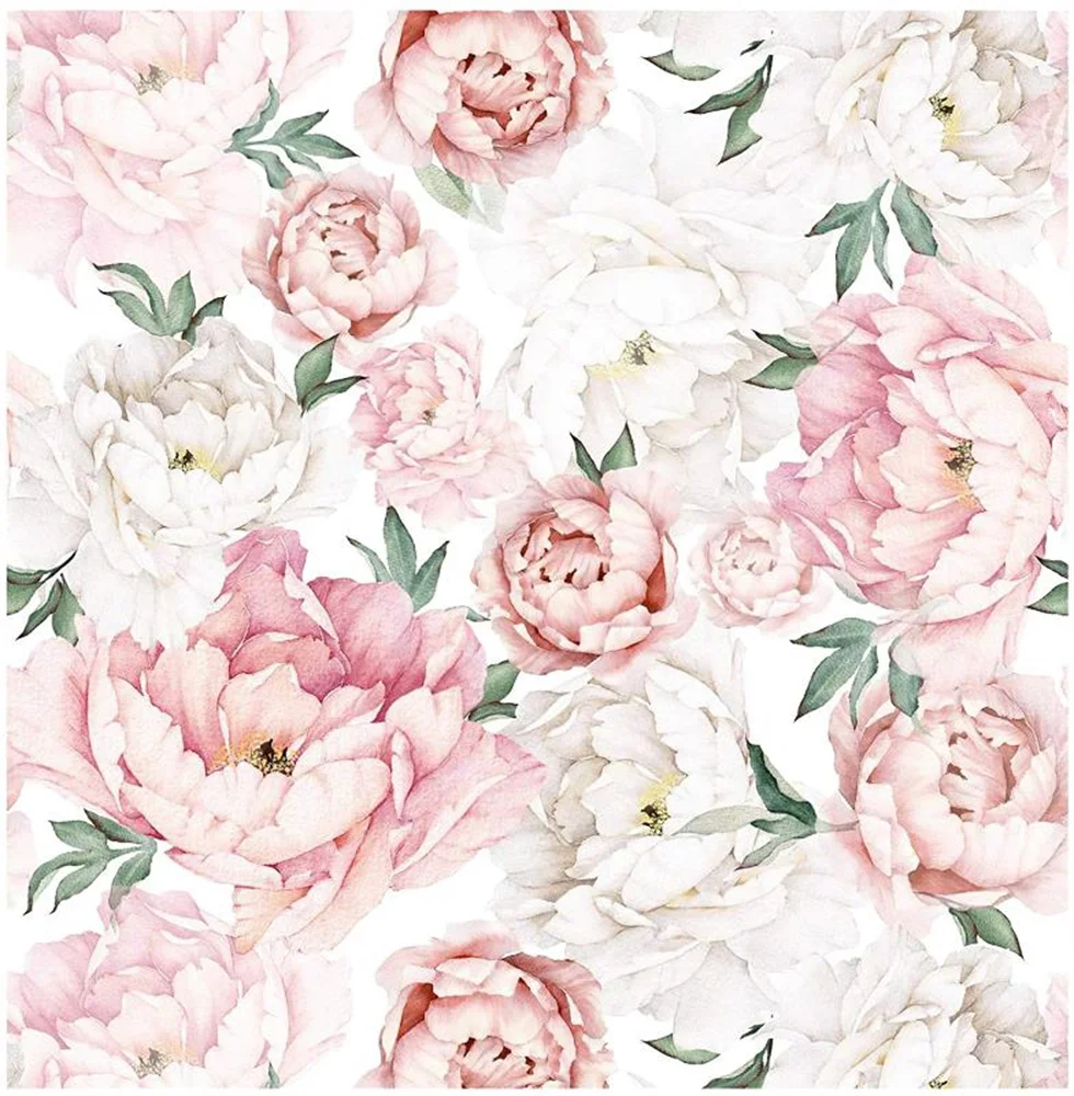 Custom papel de parede 3D Fresh Peony Wallpaper living room house decoration Waterproof bedroom Wall paper Mural art wallpapers