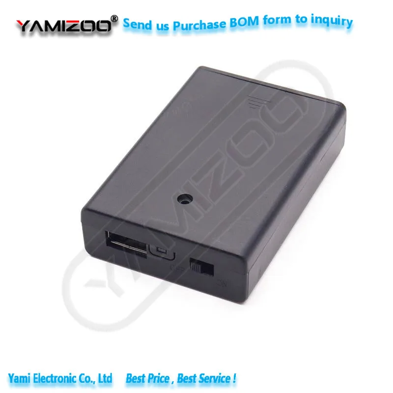 1 قطعة صندوق بطارية مدمج واجهة USB أنثى 4 مقصورة AA 5 فولت شريط إضاءة مخصص مع مفتاح 6 فولت