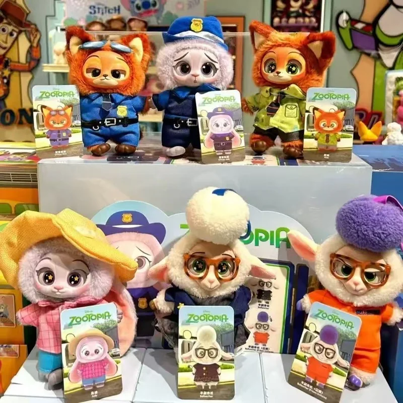 MINISO Originele Disney Zootopia Blind Box Speelgoed Verrassingspop Cartoon Nick Judy Bellwether Rugzak Pendents Ornamenten Meisje Cadeau