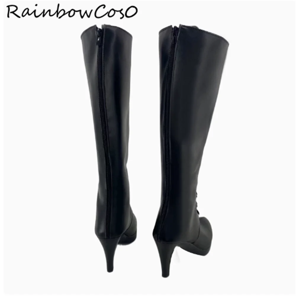 Hanuma Makoto Blauw Archief Cosplay Schoenen Laarzen Spel Anime Halloween RainbowCos0 W4501