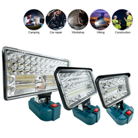 LED Work Light for Makita 18V Battery Flashlight Portable Flood Light Cordless Light for Outdoor Emergencies Job Site Lighting