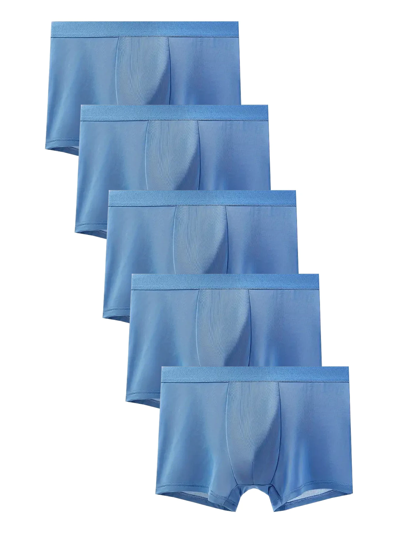 

5PCS solid color simple men's underwear, daily casual, comfortable and breathable men's briefs