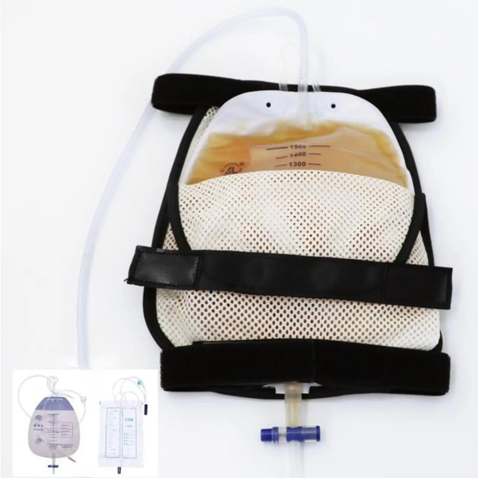 

Adjustable Drainage Holder Breathable Mesh Foley Bag Support Privacy Cover for Leg External Hanging Urinary Drainage Travel