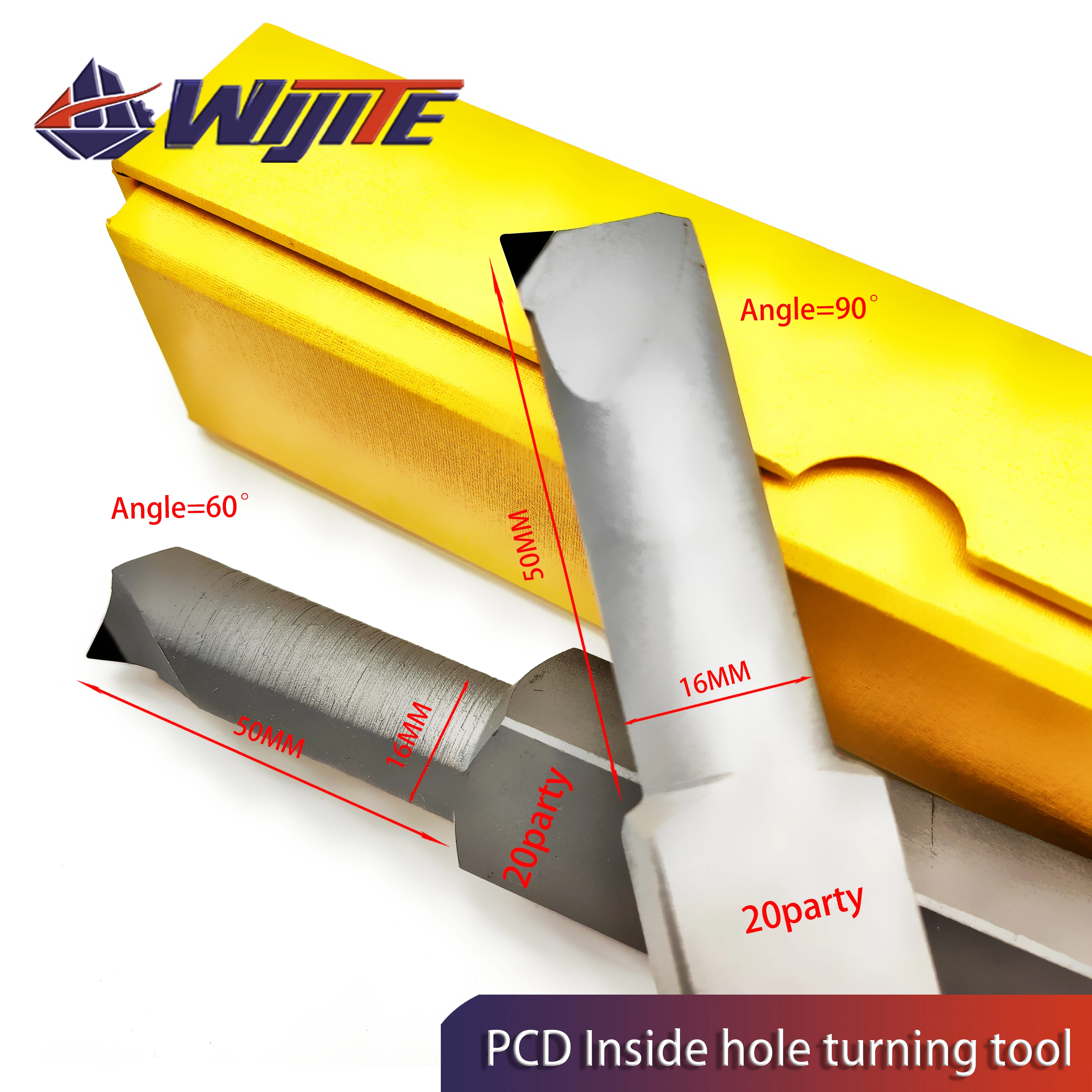 PCD inner hole turning tool is used for processing non-ferrous metals such as copper and aluminum with high finish