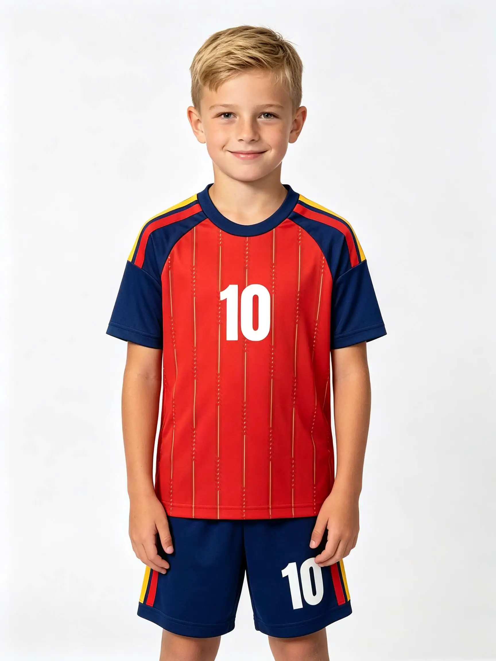 26/27 Unisex Blank Soccer Jersey Set, Kids & Adults Training Uniforms for School Sports, Running & Team Events No. 7 view 6