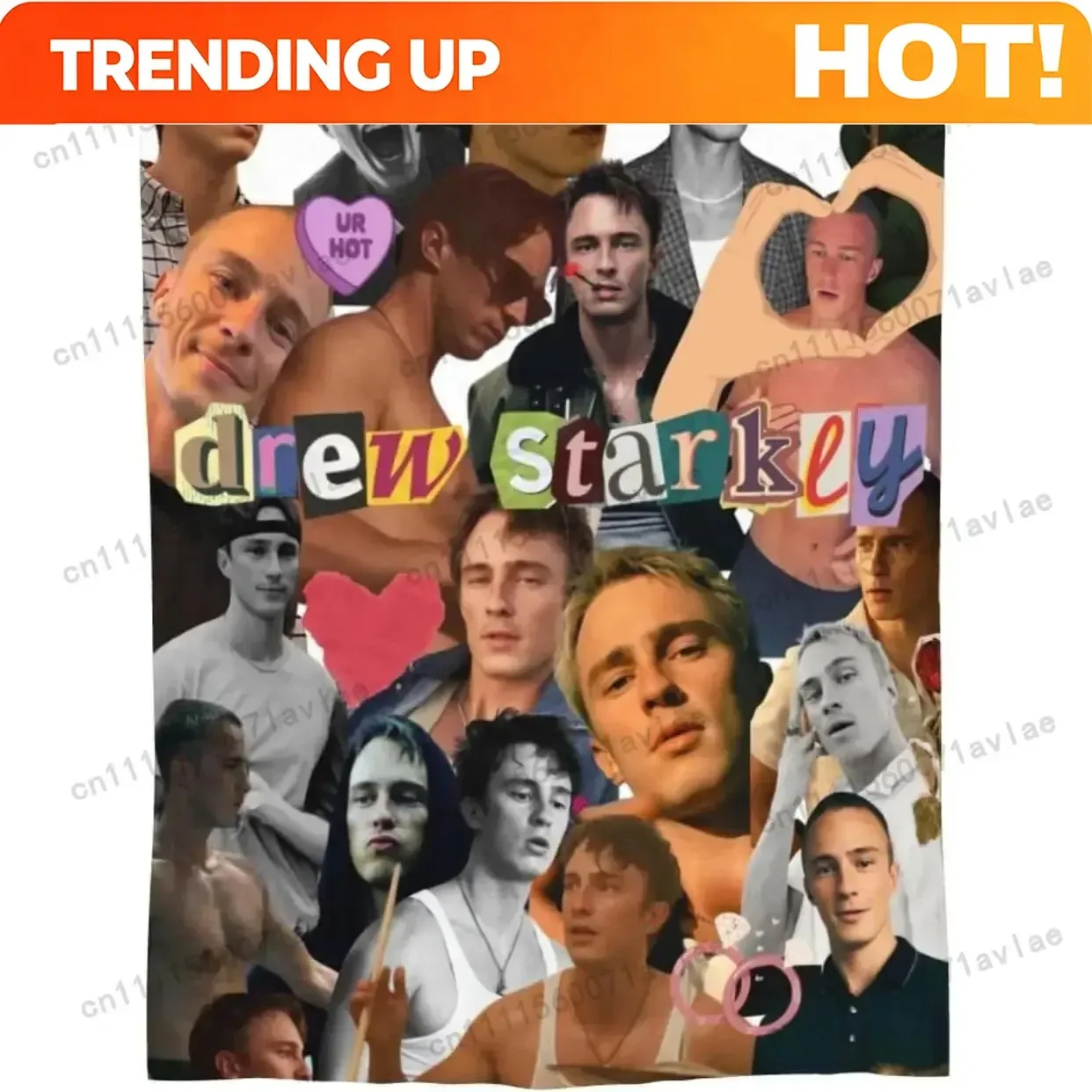 Customize Drew Music Starkey Blanket Cozy Soft Blanket Lightweight Blankets Warm Throw Blanket Suitable for All Season 50