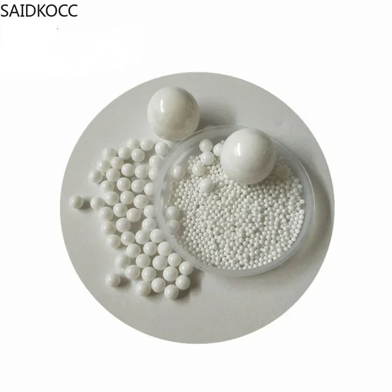 SAIDKOCC 1Kg 99% Purity Zirconia Oxide Ceramic Ball With 0.1mm - 100mm Precision Zirconium Grinding Beads Zro2 Mill Cenosphere