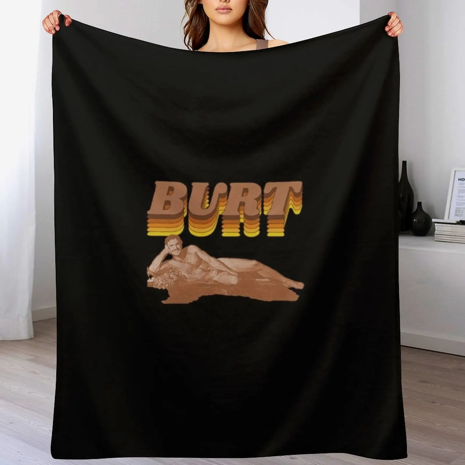 Burt Reynolds Warmest Regards Retro FanArt T-Shirt Throw Blanket Picnic Vintage Blankets