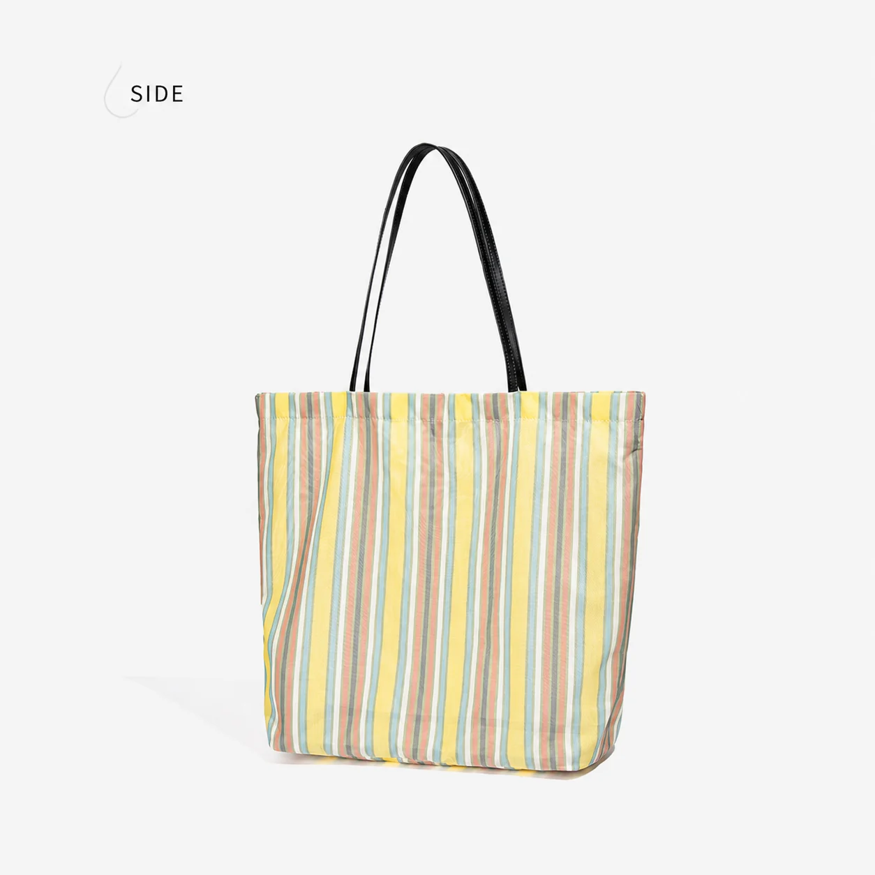 Handtasche mit offenem Oberteil, gestreifte Tragetasche, große Schultertasche, Street-Handtasche für den täglichen Arbeitsweg, lässige Ausflüge – Detail 8