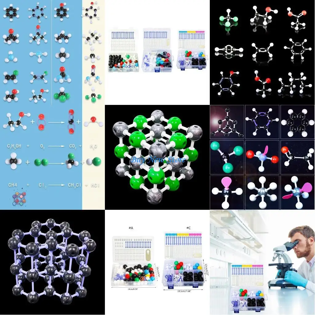 

20CE Organic Chemistry Model Kits with Atoms and Bonds for Chemistry Learning Study