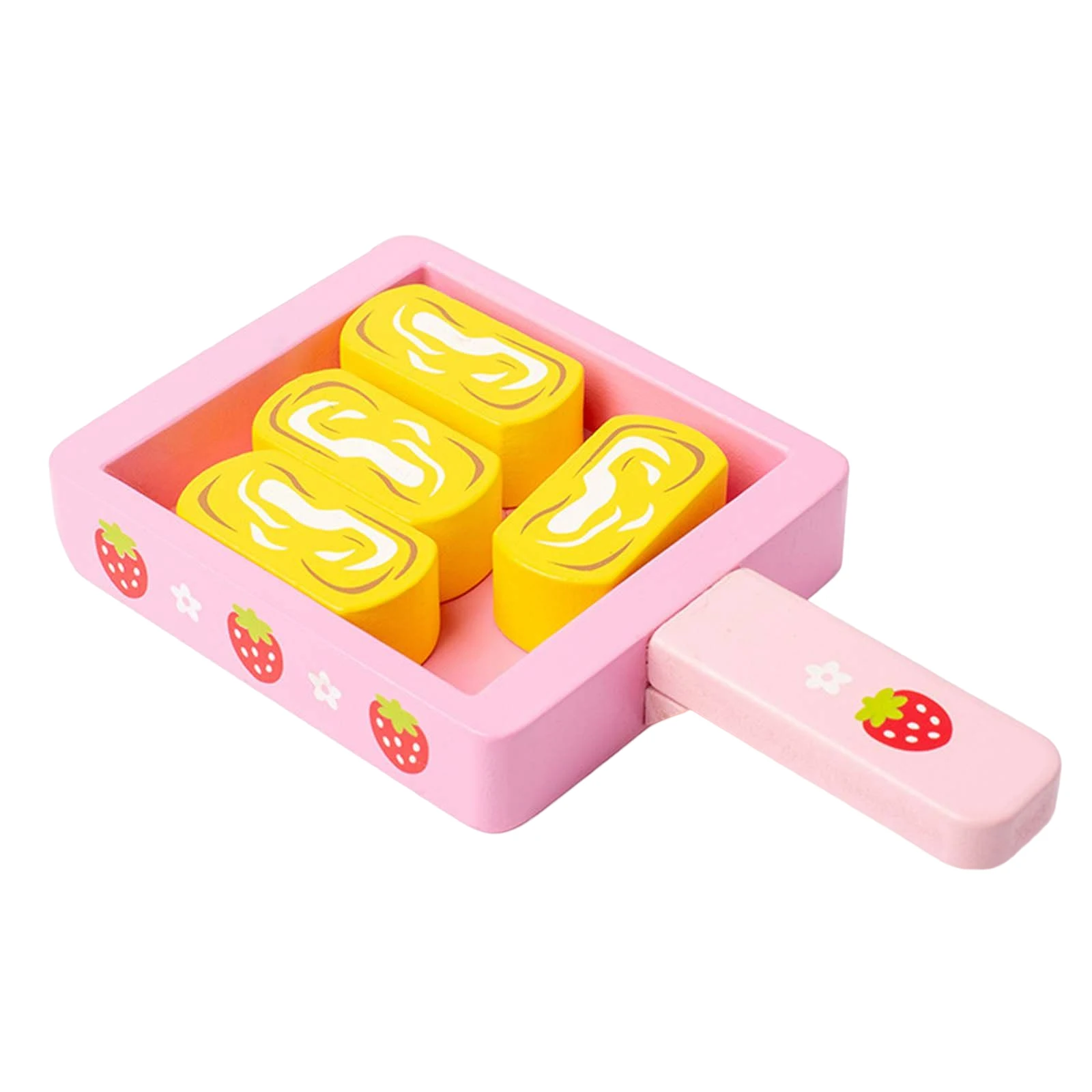 Jouets Montessori gâteau de riz Mini jouet Simulation en bois, batterie de cuisine pour le développement de l'intérêt de la cuisine