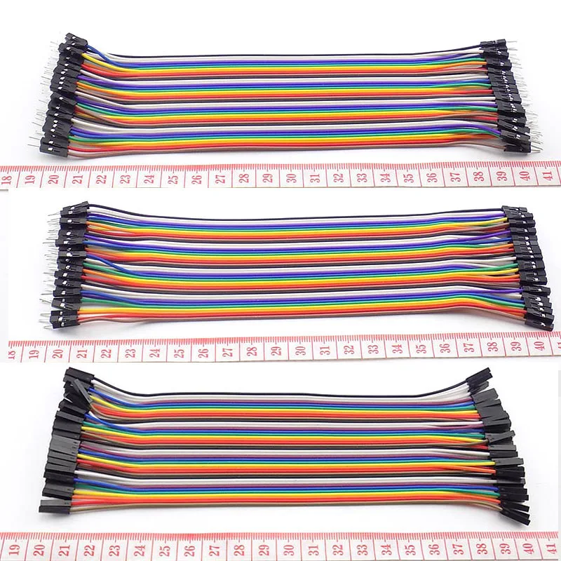 40pin Jumper Wire 20cm Jumper Line Eclectic Breadboard Cable Male to Male Female to Female Pin Connector for DIY Kit B4