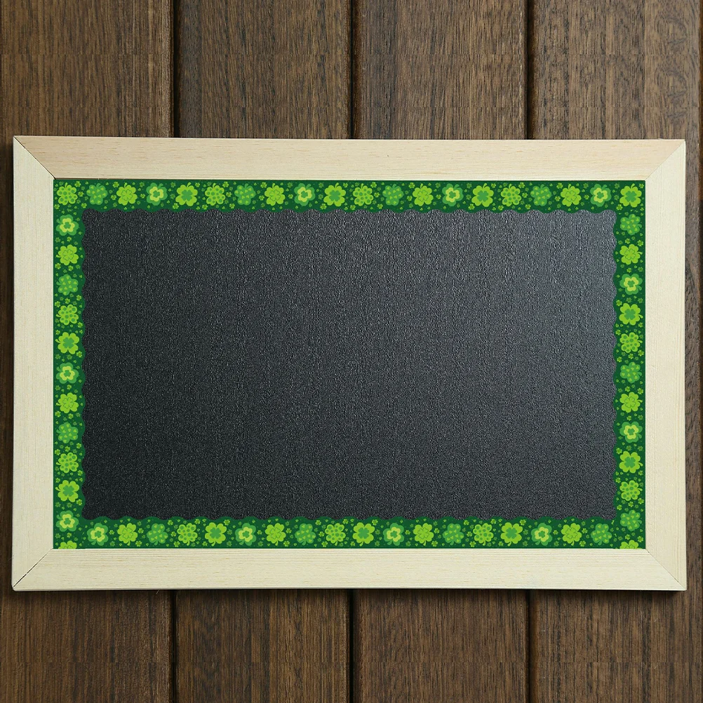 Shamrocks Border Decoration Bulletin Board Decorations Sticker Stickers Classroom Green Paper Patricks Day Mirror
