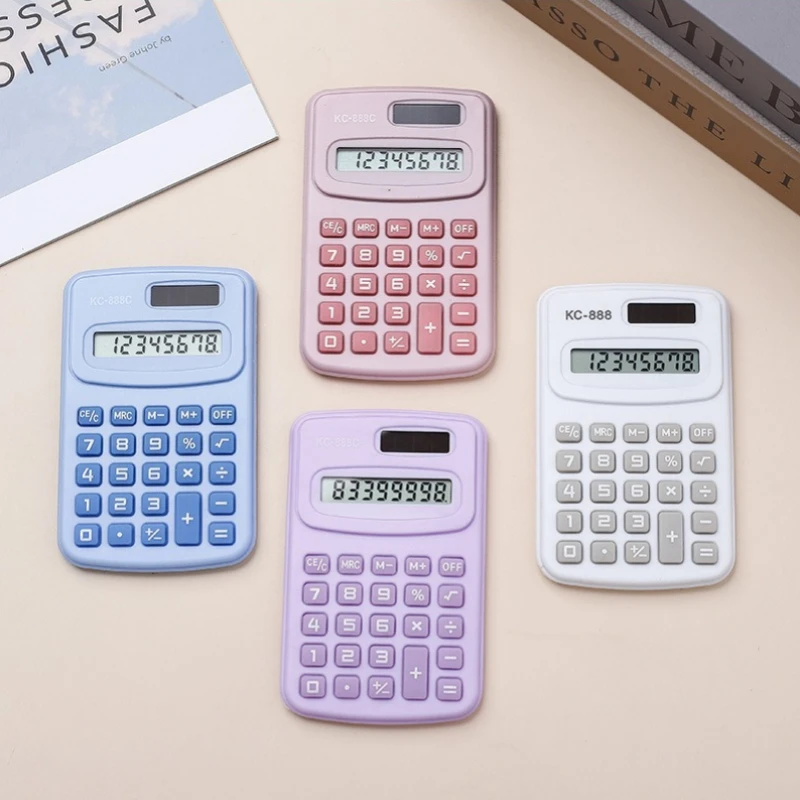 Cartoon Mini Calculator, High Appearance Level Fresh Cute and Fashionable Portable Calculator on The Palm