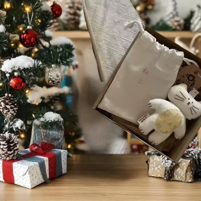 لعبة قماش القط غريب الأطوار كيرينغ؛ دمية كرتونية قطيفة للقطط؛ ديكور على شكل حقيبة، هدية للأطفال لا تُنسى