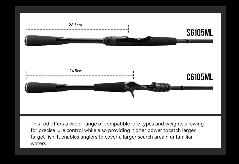 TSURINOYA LURE VALLEY 5 Section Spinning Casting Fishing Rod 1.98m 2.08m 2.28m 2.44m 2.7m FUJI A Guide travel versatile Bass Rod